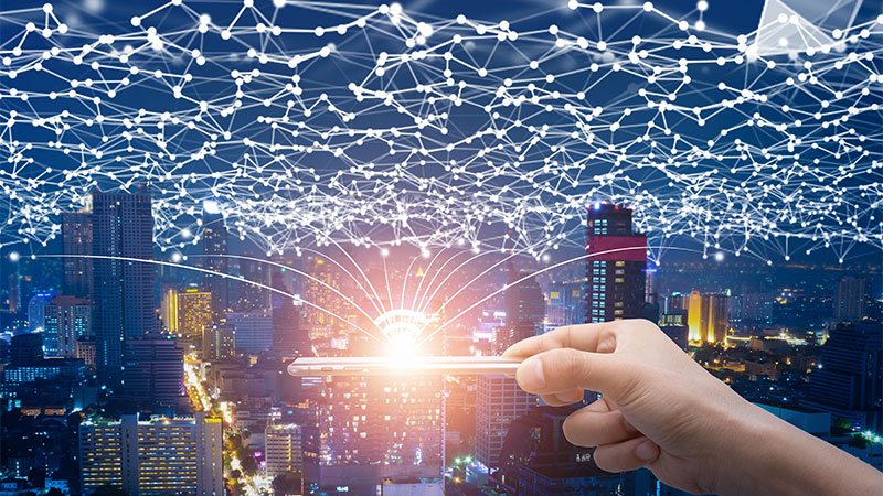 immagine che evoca reti mobili